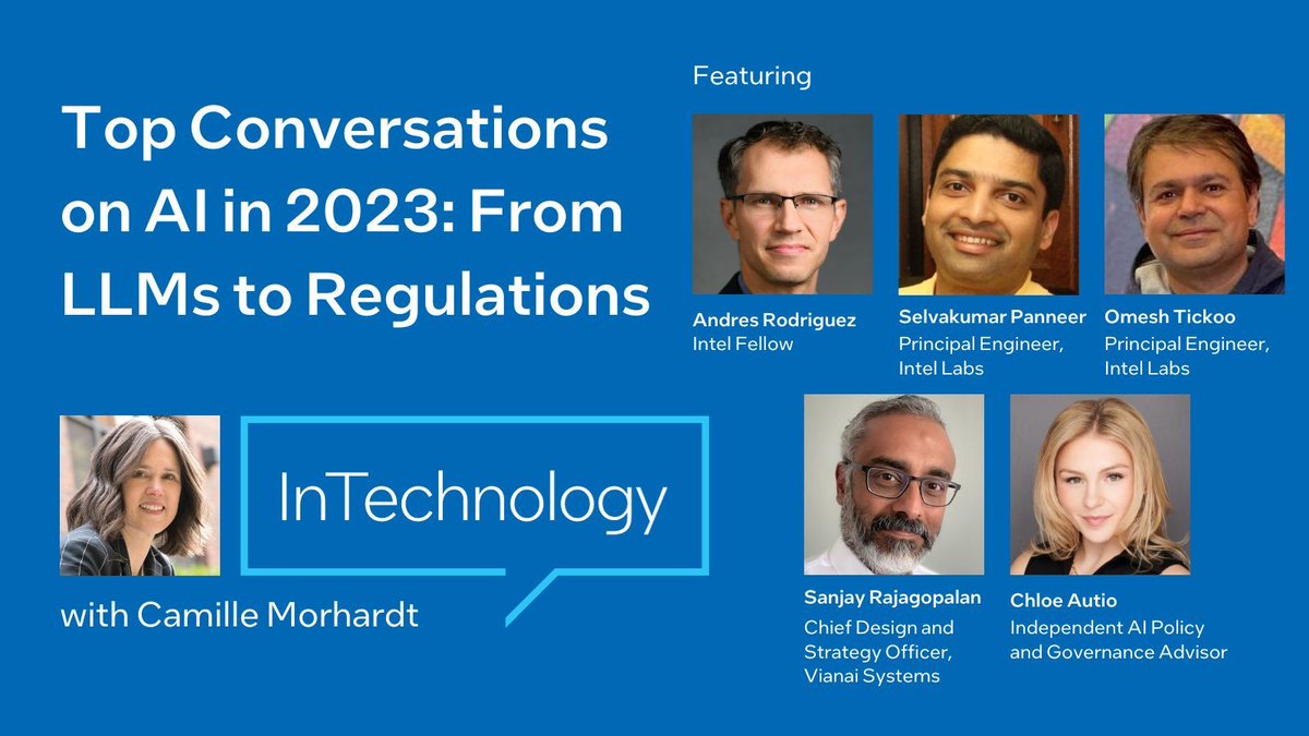 Tom Garrison (@tommgarrison) on Twitter photo What were some of the biggest topics in #AI this year? Tune into this episode of #InTechnology with Camille <a href="/morhardt/">Camille Morhardt</a> to learn about #deeplearning, #syntheticdata, large language models or #LLMs, AI regulations, and more.
buff.ly/3RAtNPD What were some of the biggest topics in #AI this year? Tune into this episode of #InTechnology with Camille <a href="/morhardt/">Camille Morhardt</a> to learn about #deeplearning, #syntheticdata, large language models or #LLMs, AI regulations, and more.
buff.ly/3RAtNPD