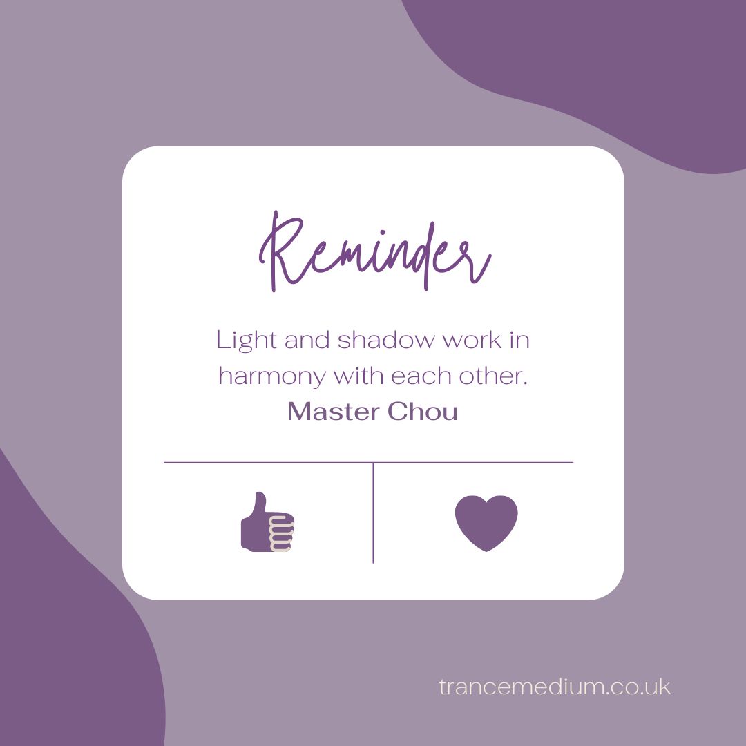 Light and shadow work in harmony with each other. Master Chou

#Soul-ledLiving #soulpurpose #soul #selfhelp #personaldevelopment #mindfulness #lightworker #goodvibes #potential #blessed #intuition #gutfeeling #innerpeace #selfcare #selfcaretips #innervoice #innerknowing