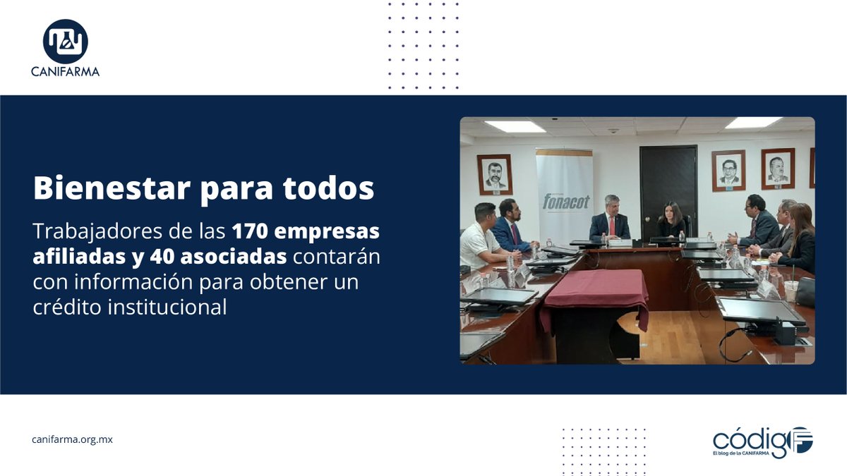 canifarma's tweet photo. La #CANIFARMA e INFONACOT firmaron un convenio de difusión con el que buscan otorgar el derecho al crédito a un mayor número de trabajadores y así mejorar su vida.
Da clic para más información: https://t.co/D2gkRPkdth
#CalidadDeVida #SaludYBienestar #CodigoF https://t.co/ThV1GB0g7Y