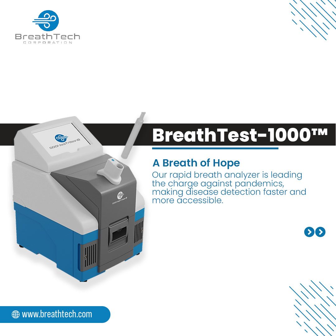 breathtech_corp's tweet image. BreathTech&apos;s BreathTest-1000™ is paving the way for a healthier world! Faster, more accessible disease detection is here, and it&apos;s the future of healthcare. 

#BreathTech #breathtesting #healthcare #healthtechnology #healthtech