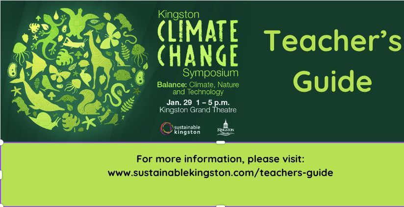 SustainableKtwn's tweet photo. Hey #YGK Teachers! Do you and your class want to participate in the 2024 Kingston Climate Change Symposium either in person or online? Please visit: https://t.co/0NkwRKBjP1 to download a teacher's guide or inquire about group pricing for your class to attend in person. https://t.co/1gdE3err28