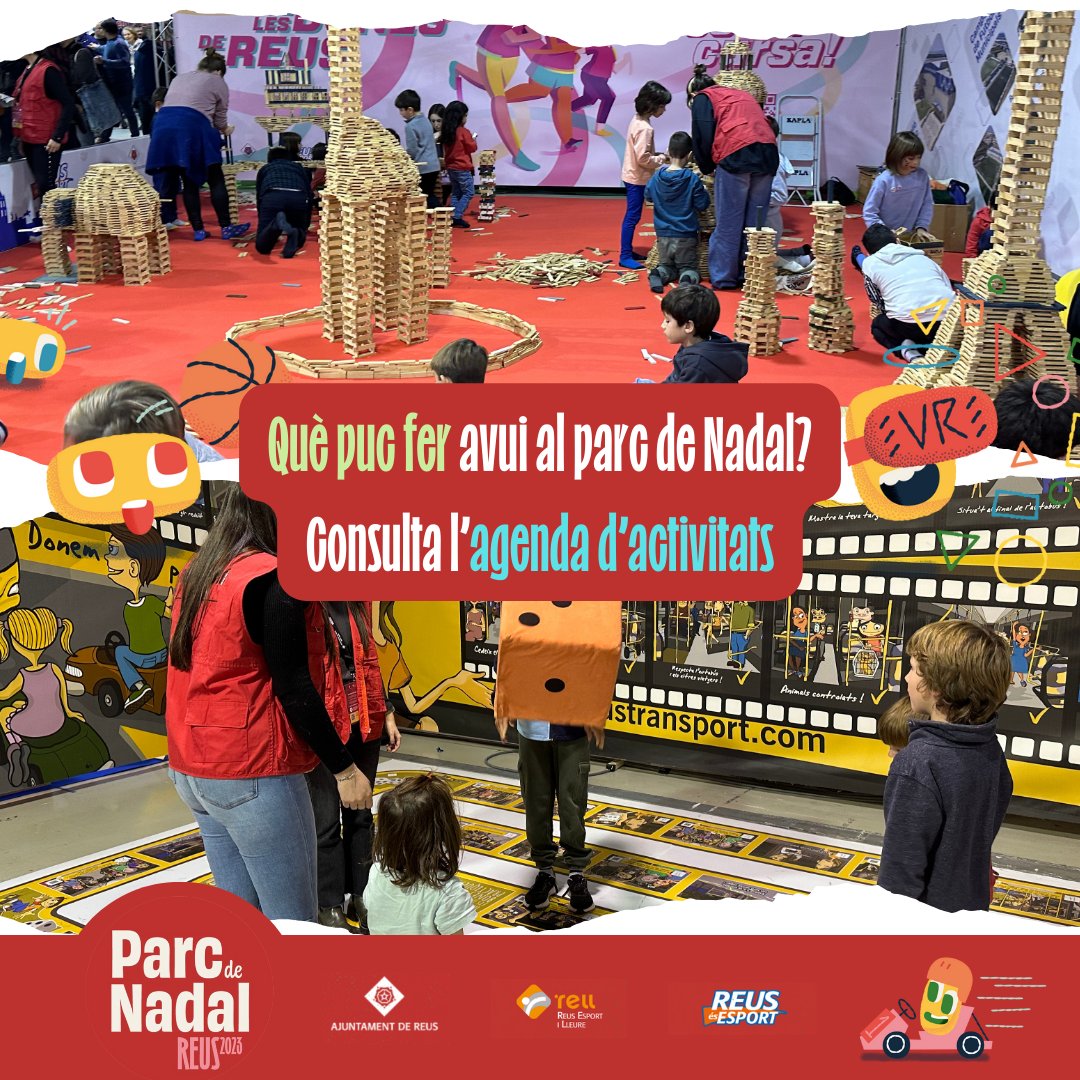 ParcNadal's tweet photo. 🎡⭐️ Al Parc de Nadal també preparem tallers i activitats per completar l'experiència dels nostres petits visitants. 

🔴⏱ Consulta l'agenda completa del 29 de desembre a https://t.co/vWqcfs4tG5 https://t.co/hyWc0t2WKc