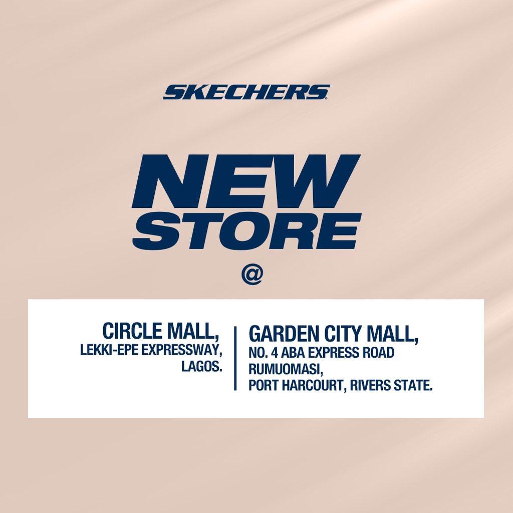The Skechers experience just doubled! Visit our two new Skechers stores in Lagos and Port-Harcourt. See you! #Skechers #bCODE #shopbCODE