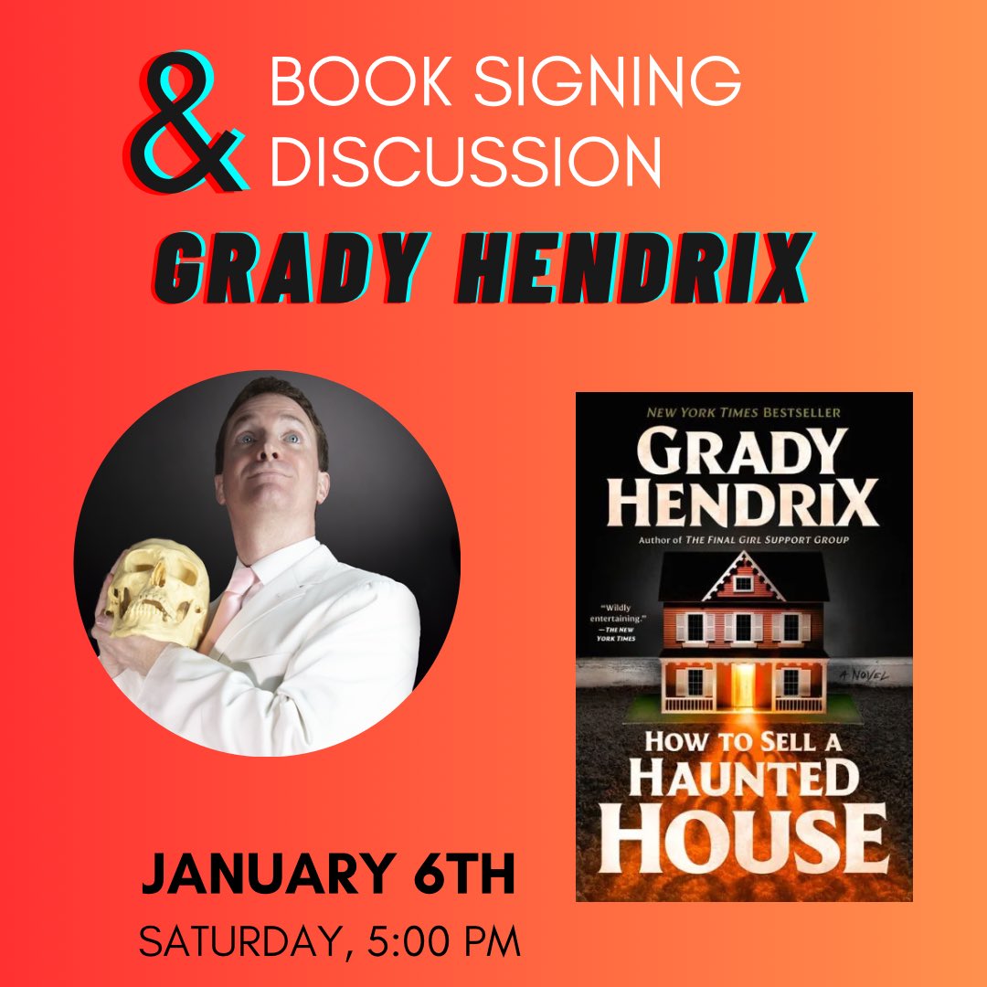 The event will begin at 5pm on January 6th. Books will be available for purchase at the time of the event - limited 3 per customer.

Grady will personalize up to 3 copies of his book per attendee as well as take a photo! 

#authorevent #booksigning #mysteryauthor #bnevents