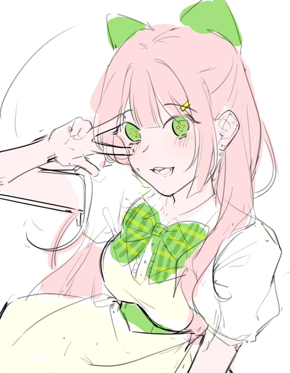 dawn_0s's tweet photo. 🩷💚 https://t.co/Cg2nHrTUfF