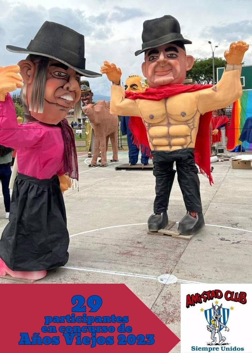 AmistadClub's tweet image. La creatividad y la sátira se conjugarán este 31 de diciembre en los monigotes de fin de año que presentarán los 29 participantes del concurso #AñosViejos2023 en #Cuenca. #ManteniendoLasTradiciones #FinDeAño #LaFiestaEsEnCuenca