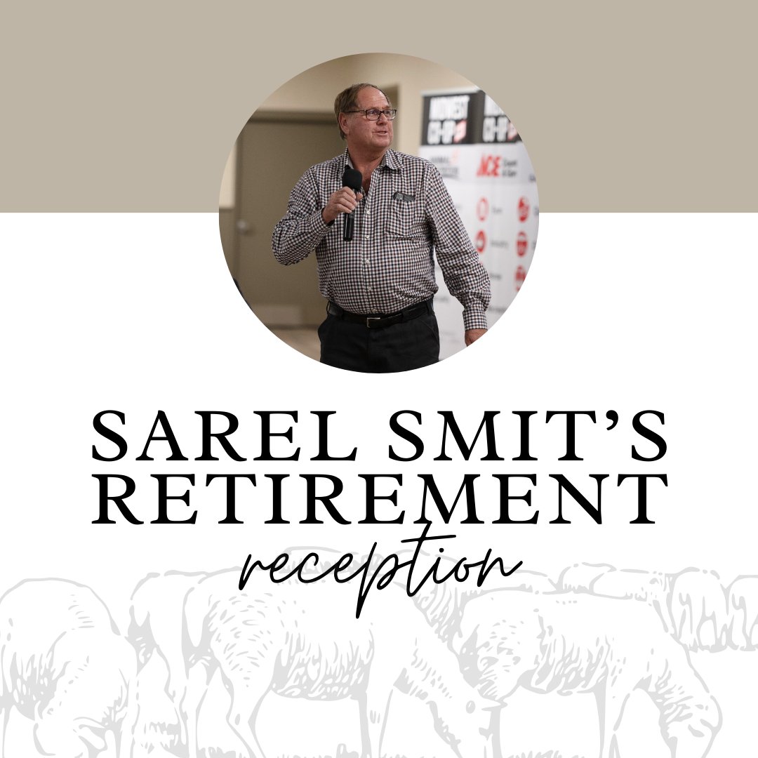 We would like to invite you to a farewell reception to celebrate Sarel Smit's remarkable achievements, contributions, and lasting impact with Midwest Co-op! 🐏🐐👨🏻‍🌾🌾
Please join us on January 10th from 1:00pm - 4:00pm at the Plume Room in Mount Forest Arena.