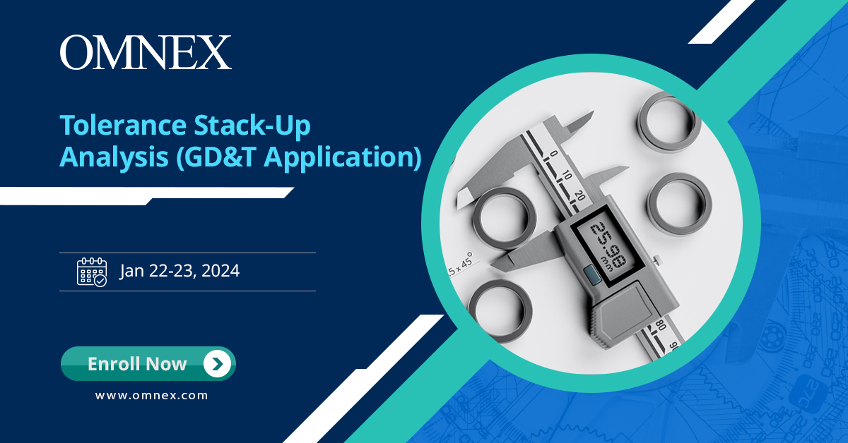 omnexglobal's tweet image. 𝐓𝐨𝐥𝐞𝐫𝐚𝐧𝐜𝐞 𝐒𝐭𝐚𝐜𝐤-𝐔𝐩 𝐀𝐧𝐚𝐥𝐲𝐬𝐢𝐬 (𝐆𝐃&amp;amp;𝐓 𝐀𝐩𝐩𝐥𝐢𝐜𝐚𝐭𝐢𝐨𝐧) 𝐓𝐫𝐚𝐢𝐧𝐢𝐧𝐠 𝐂𝐨𝐮𝐫𝐬𝐞
Date: Jan 22-23, 2024
Enroll Now: hubs.li/Q02dVB0h0

#GDandT #ToleranceAnalysis #Engineering #Manufacturing #QualityControl #Metrology #MechanicalEngineering