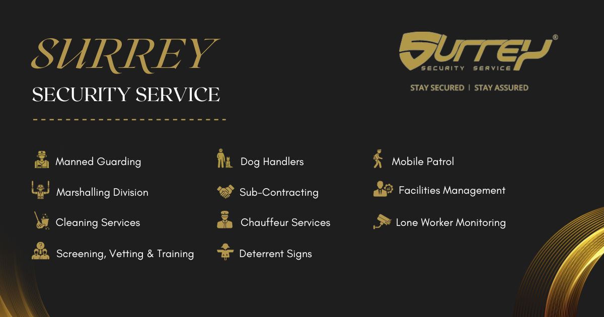comprehensive Services Surrey Security offers
#SecurityGuard #SecurityMatters