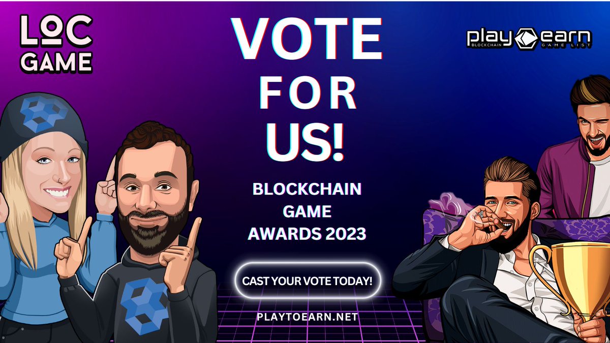 LOCgameio's tweet photo. Exciting news! 🎮 LOCGame is up for the Blockchain Game Awards 2023! Your vote matters! 🗳️
Support us now: ➡️ Go to https://t.co/Fs5IZYKmXR ➡️ Find LOCGame ➡️ Cast your vote! Together, we can take the win home! 🥇 #LOCGame #BGA2023 https://t.co/vTuUAzrMuX