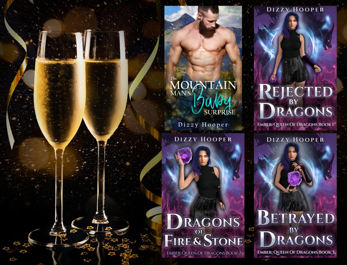 dizzy_hooper's tweet photo. A huge thank you to all my readers for a great 2023, and for all the love you've shown to my 2023 releases - The Mountain Man's Baby Surprise, Rejected By Dragons, Dragons of Fire And Stone, and Betrayed By Dragons. https://t.co/v9dM6UnFcq