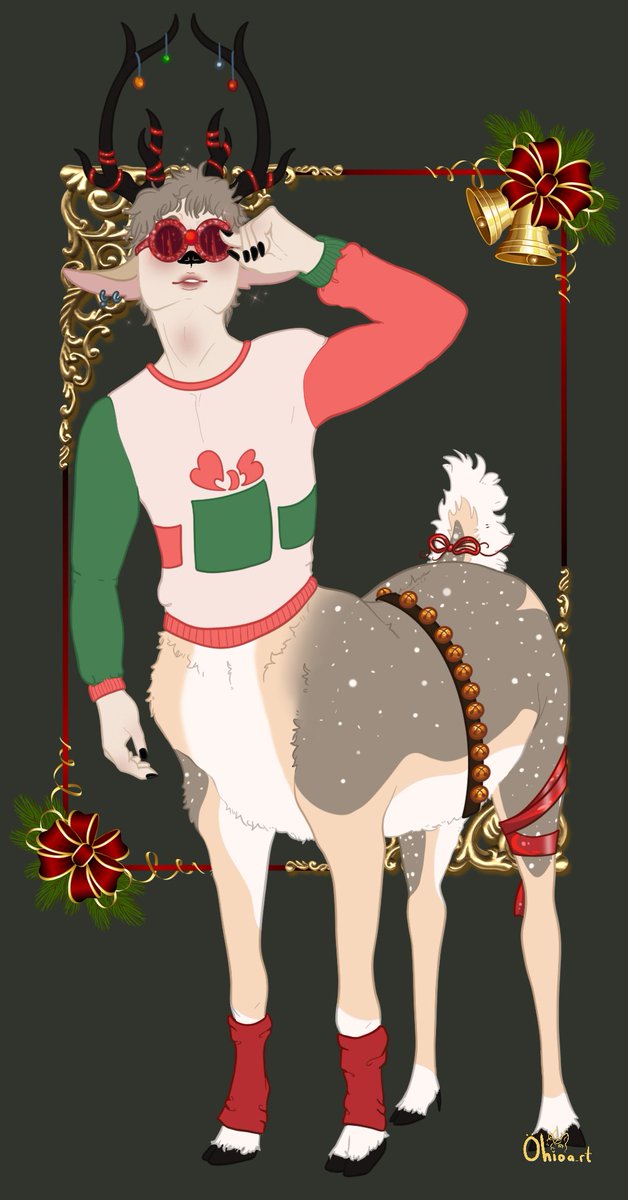 OhioIsAState's tweet photo. Another Christmas gift dump!
Which, again, I really enjoyed doing! Drawing is so fun for holidays 😭

They belong to: @/freckledsika and headlightsdrivingsouth (Discord)

#hyena #deer #cervitaur #shark #wof https://t.co/kDcxm9OAsj