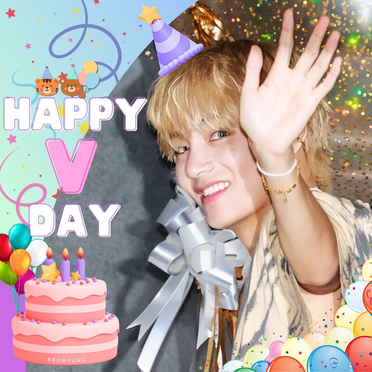 Anyhyung3012's tweet photo. #HappyBirthdayTaehyung HAPPY BIRTHDAY V 💜🐯🐻💜🥳🎂
Wishing you lots of health, joy and happiness. All good luck will come to you!!! Kim Taehyung ah, I💜U so much🥰 #happyvday  #Ipurpleyou #KimTaehyung #TAEHYUNG #TAETAE #Vday2023 #whereverUR_IsComing https://t.co/ZCxZsbVDp4