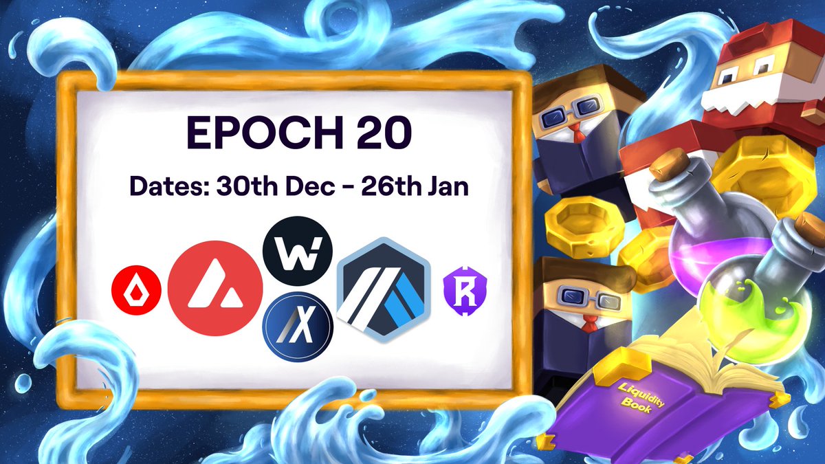 Epoch 20: Provide Liquidity and Earn Rewards The Leaderboards reset at 00:00 GMT tonight so start early to build up your Leaderboard position. 🗓️ Dates: 30th Dec - 12th Jan 🤝 New Partners @FolksFinance 🍏 $ARB rewards from @GainsNetwork_io 💙 Earn $ARB, $JOE, $WOO, $CTX,…