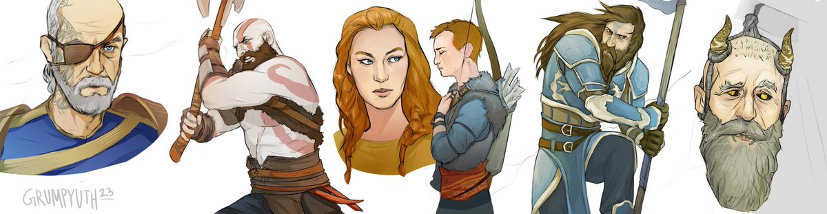 GoW sketchdump
#GodOfWarRagnarok #godofwar #SantaMonica #Kratos #art #ArtistOnTwitter