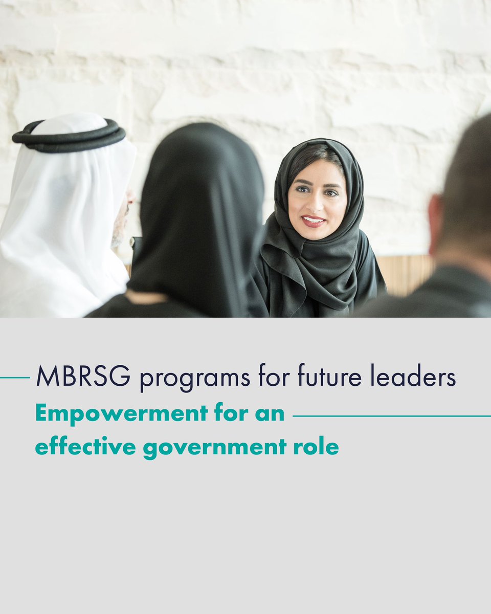 MBRSG's tweet photo.
The programs offered by MBRSG are tailored for exceptional leaders who aspire to embark on an educational journey that empowers them to make a positive impact in their professional endeavours.
#MBRSG #futureleaders https://t.co/VIZyJPViXu