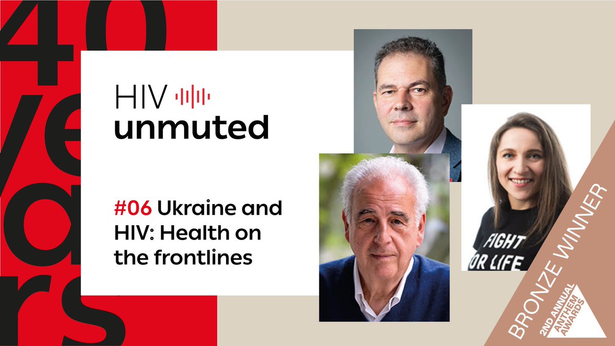 🎧 Check out our award-winning #HIVunmuted podcast episode, '#Ukraine and #HIV: Health on the frontlines, featuring @AndriyKlepikov @Kazatchkine @FemiOke & Valeriia Rachinska.  

Listen now 👉 spoti.fi/3MorY45