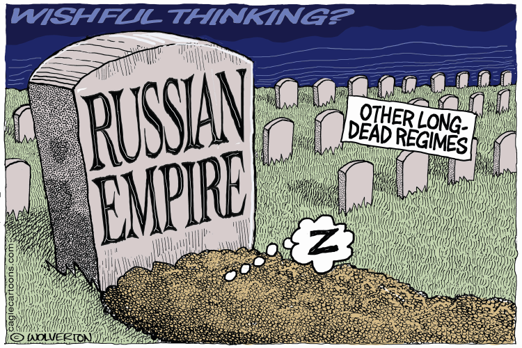 DenShtilierman's tweet photo. As the shelling of Ukraine becomes more frequent and widespread, and as the West fears a future war between NATO countries and Russia, I would like to remind you of the chances the world has missed to destroy the Russian empire.

Over the past hundred years, the United States has repeatedly had the chance to end Russian imperialism forever, but it has never seized the opportunity.

The first time was when William Bullitt brought back from Petrograd in 1919 Lenin's proposal for a ceasefire and fixing the borders in their current state, i.e., dividing Russia into five or more sovereign states.

For some reason, Woodrow Wilson did not even find time to respond to such an excellent proposal. Moreover, the famous Fourteen Points, in which he outlined his vision of the international order after World War I, despite promises, were not implemented. Even then, it was clear that the terms of the Treaty of Versailles would push Germany and Russia into each other's arms, and that World War II would become inevitable.

Bullitt made his attitude to this fact clear by resigning from the State Department in protest.
The second chance came during the Second World War, when the United States began to help the USSR by providing arms, ammunition, food, transportation, and ammunition under the terms of the Lend-Lease. This dramatically influenced the course of the war and allowed the USSR to defeat Nazi Germany. 

Having such a favorable negotiating position, the #US government, for some reason, did not receive any written guarantees from the USSR that the population in the liberated European territories would not be subjected to the criminal, communist ideology.

Moreover, at that time, it was even possible to demand that Stalin soften the internal policy of the USSR. This could have significantly affected the fate of the peoples enslaved by the communist regime within the then Soviet state.

But Roosevelt did nothing in this direction. Now we all understand the reason why. According to researchers, Franklin Roosevelt's administration was literally crawling with Stalinist agents. In particular, his most trusted man, Alger Hiss, head of the Office of Special Political Relations, whom Roosevelt had instructed to work out the creation of the United Nations, was a spy for the USSR.

Roosevelt was satisfied with Stalin's vague promises that he would not use terrorist methods in his zone of influence. 
Stalin once again deceived the U.S. leadership by not keeping his word, and as a result, 140 million Europeans were thrown into the hell of Soviet dictatorship for more than 50 years.

The third chance came in 1991, when the USSR finally collapsed. 
The U.S. government was supposed to support all necessary democratic transformations in Russia until its complete de-imperialization. 
For some unknown reason, Ronald Reagan's assertion that Russia was an evil empire was ignored. Historical lessons were not taken into account, for example, George Kennan's "Long Telegram," in which he described in detail the impossibility of cooperation with the USSR "Soviet leaders are driven [by] necessities of their own past and present position to put forward which [apparent omission] outside world as evil, hostile and menacing." 

I would like to remind you that William Bullitt and George Kennan studied Russia very well, communicating with the intellectual elite of the USSR at the time. It is an interesting fact that "Bullitt and Kennan were friends with Bulgakov, and became the prototypes of the characters: Voland and Koroviev in The Master and Margarita. Despite Bullit's warm personal relationship with Stalin and other Soviet leaders, he informed Washington about the real, terrifying nature of the USSR."

Instead of obstruction, the U.S. offered Russia the scam of taking the USSR's seat in the UN, thereby demonstrating its willingness to indulge the Kremlin rulers' further imperial ambitions. By neglecting the global denuclearization of Russia, the U.S. allowed the entire nuclear stockpile of the USSR to be concentrated in the hands of one crazy scoundrel.
Very soon, we will win this war, and by "we" I mean Ukraine and the collective West.

We have no right to ignore such hard and tragic lessons of history and not take advantage of the fourth chance to end Russian imperialism. Russia must be finally denuclearized, de-imperialized, disarmed, go through the process of purification, and be under external control for at least 20-30 years.

It must be finally understood that there is no point in negotiating with Russia and that the fifth chance to end the Russian empire may not come. Russia is not a state, but a terrorist entity, and after its defeat, all its territory will have to come under the trusteeship of the United Nations, and only under such conditions will it have the opportunity to become a civilized country for the first time in its existence.

#unrussiaUN #russiaisateroriststate #UkraineRussiaWar #StandWithUkraine