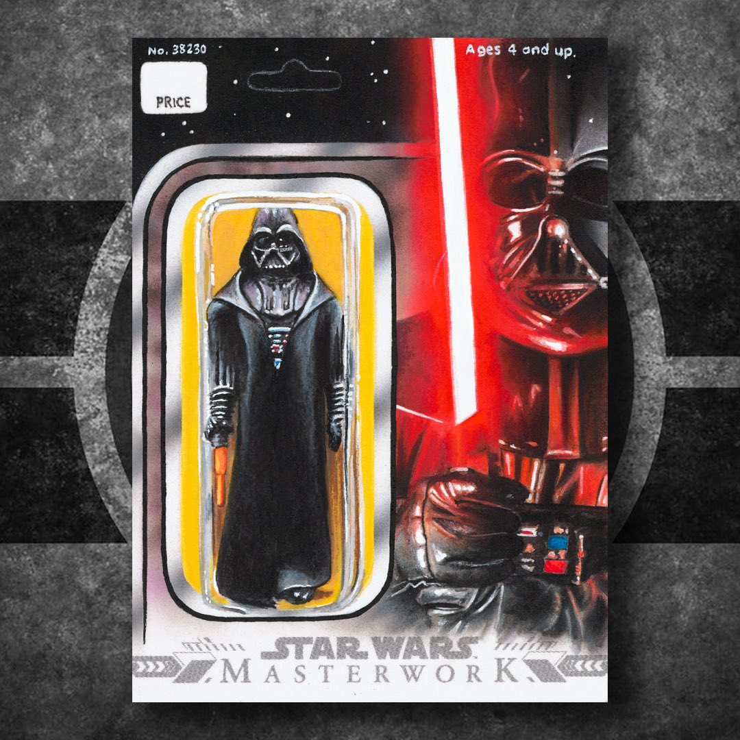 jtroutpaintings's tweet image. Dropping Sunday night to eBay is my next Artist Proof, DARTH VADER!

Absolutely loved coming up with the layout for this card and super excited to share. Hope you like it.

#darthvader #starwarsmasterwork #sketchcard #1of1 #theempire #sithlord #artistproof