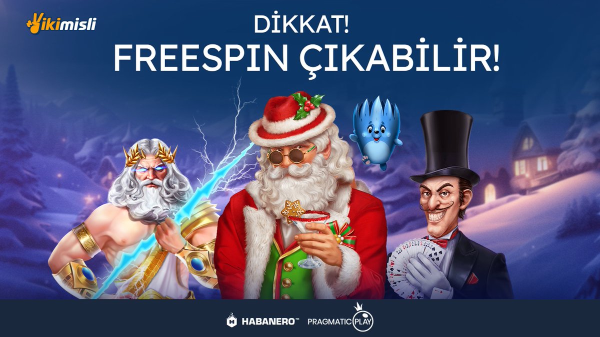 🤩 Bu yıl sana en çok kazandıran slot oyununu yaz,

👍İkimisli X hesabını takip et ve 3 kişiyi etiketle,

🎰 Şanslı slot kazançları getirecek 1️⃣0️⃣0️⃣ freespin kazan! (İlk 100 kişiye özeldir.)

⚠️ Kullanıcı ID'ni yazmayı unutma: ❌ ikimisli2023 ✅ 20221007355