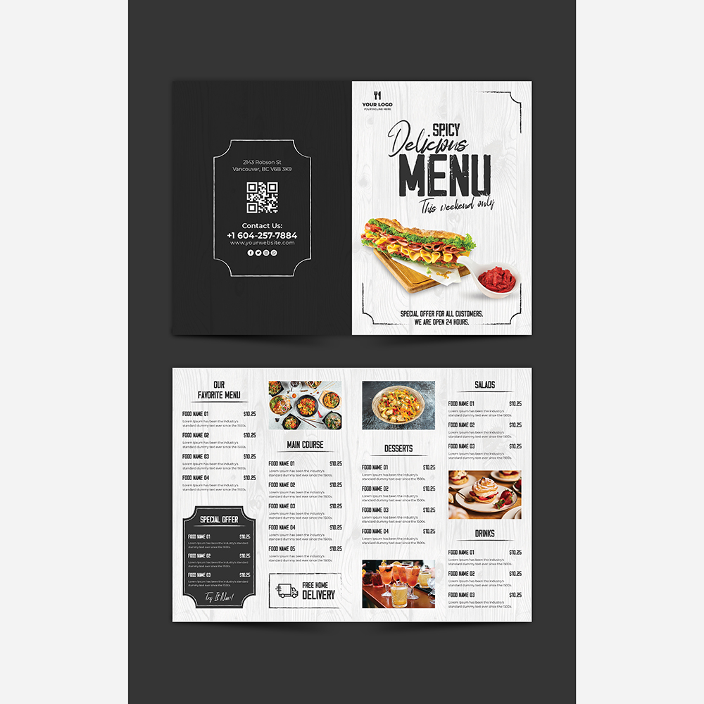 SameulKarim121's tweet photo. I will food menu design, restaurant menu design, food flyer

*** Specialized in designing for more than 9+ years ***

#foodflyer #foodmenu #trifoldmenu #bifoldmenu #menucard #menuboard #tvscreenmenu #tvmenu #restaurantflyer #restaurantmen
#foodposter #menucard https://t.co/mc2jKP9vY4