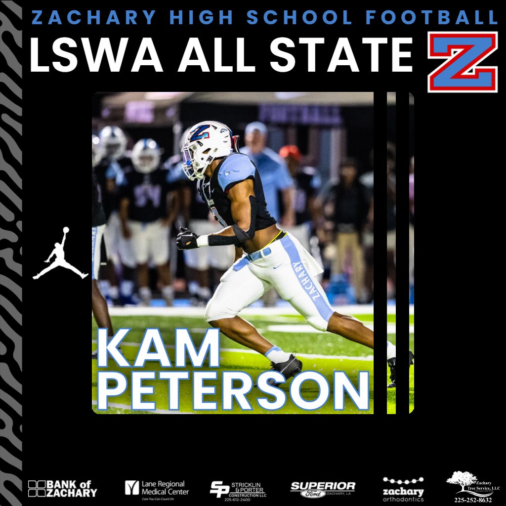 _ZHSFootball's tweet photo. THREAD: Congrats the Broncos named LSWA All State! Trey’Dez Green and Kavion Broussard got 1st team. Tyson George, Kam Peterson, Kam Thomas and Stetson Bell got Honorable Mention. #itsallabouttheZ https://t.co/YuMd2pwJ03