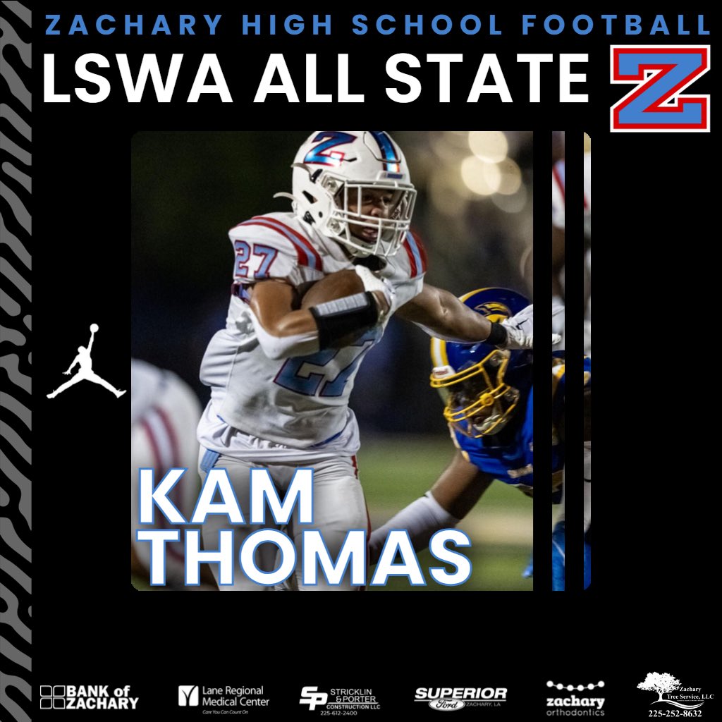 _ZHSFootball's tweet photo. THREAD: Congrats the Broncos named LSWA All State! Trey’Dez Green and Kavion Broussard got 1st team. Tyson George, Kam Peterson, Kam Thomas and Stetson Bell got Honorable Mention. #itsallabouttheZ https://t.co/YuMd2pwJ03