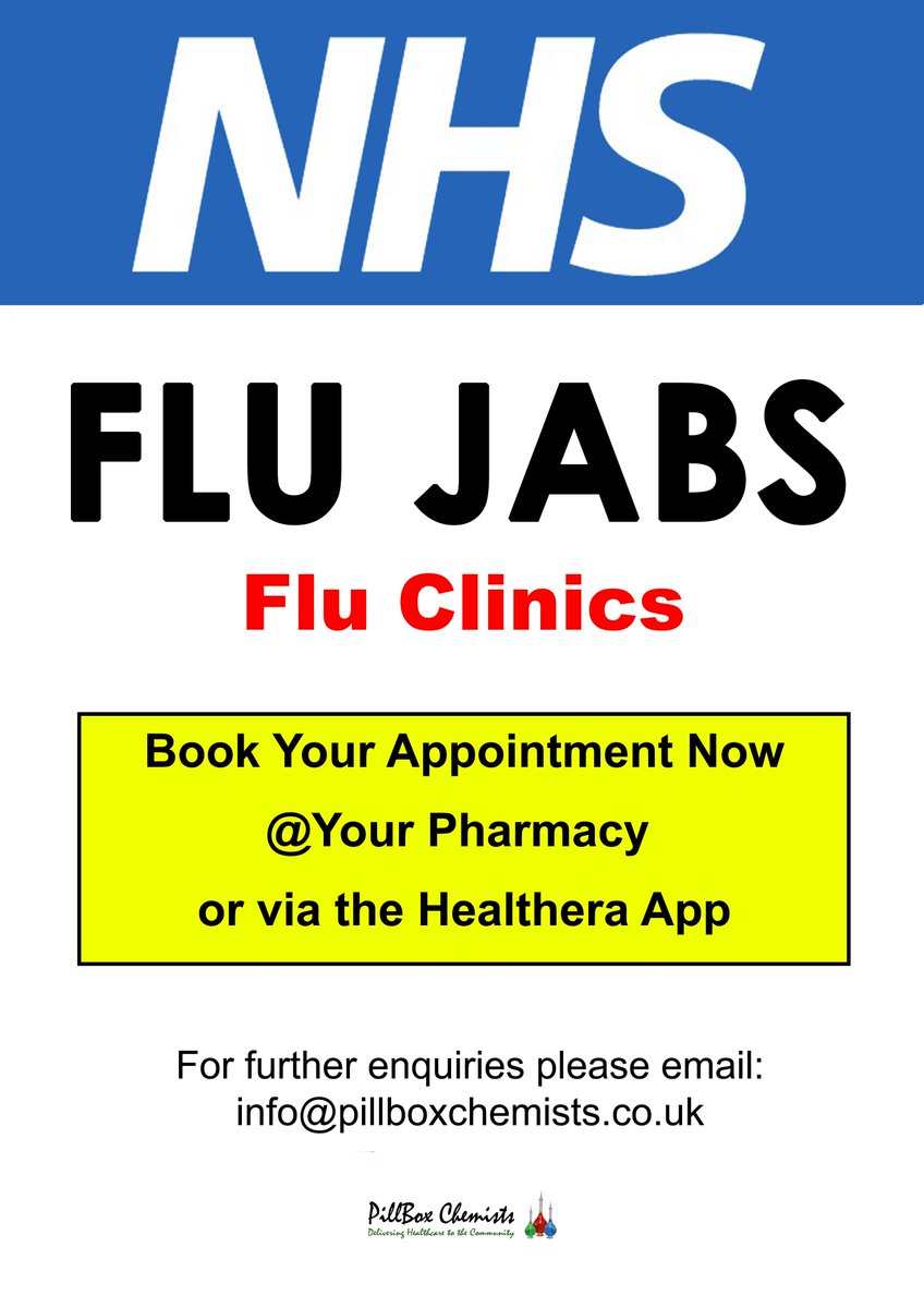 It is not too late to do your Flu Jab book yours now #flu #FluJab