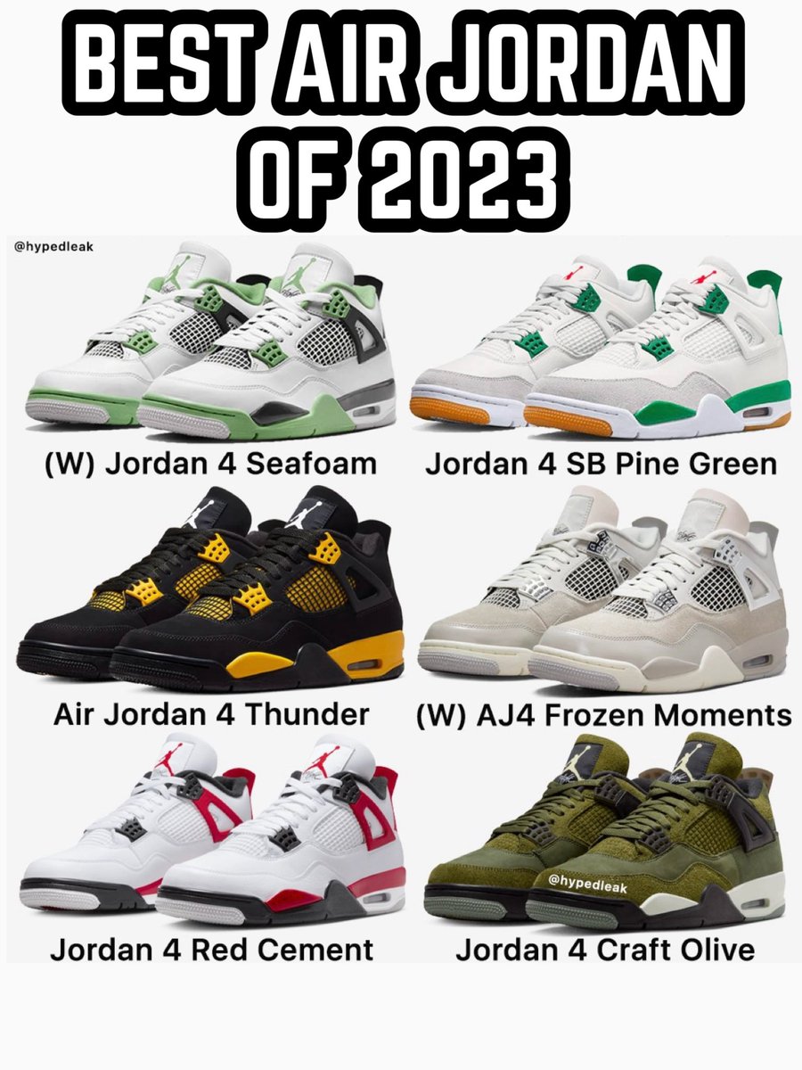 WHAT IS THE BEST AIR JORDAN 4 OF 2023⁉️ CHOOSE ONE🔥‼️