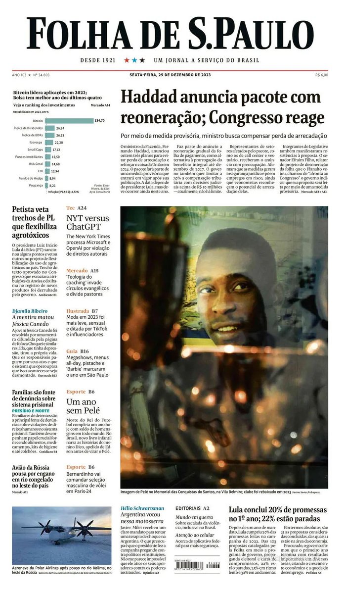 DefesaNet's tweet photo. BRASIL Distópico.  Onde está a Sociedade Brasileira. As manchetes da imprensa escondem a população e as atividades econômicas. Incrível a covardia de: FIESP, FIERGS, CNI frente à posição "econoeugenista" de FEBRABAN e  os "Haddad Boys". #DefesaNet https://t.co/hHrynepXOl