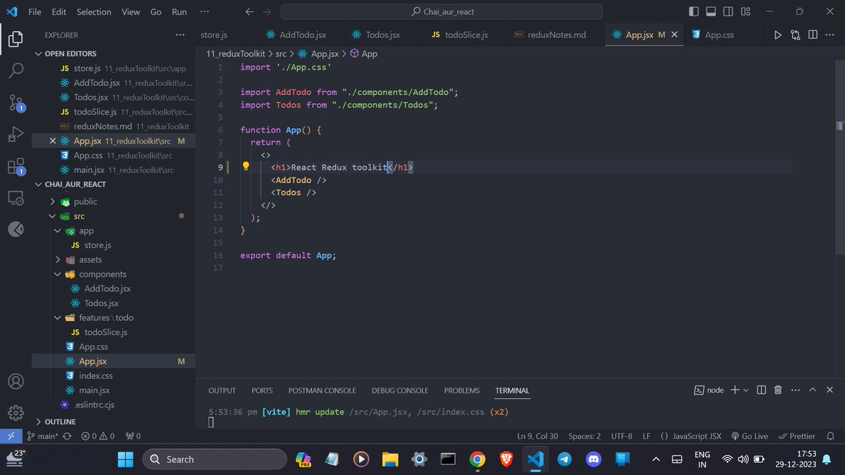 abhinavz_'s tweet image. Started learning about redux tookit by making a simple todo applcation.
Compared to Context API, Redux Toolkit&apos;s centralized state management offers scalability and efficient state updates.
#todo #redux #reactredux #reacrt #reduxtoolkit