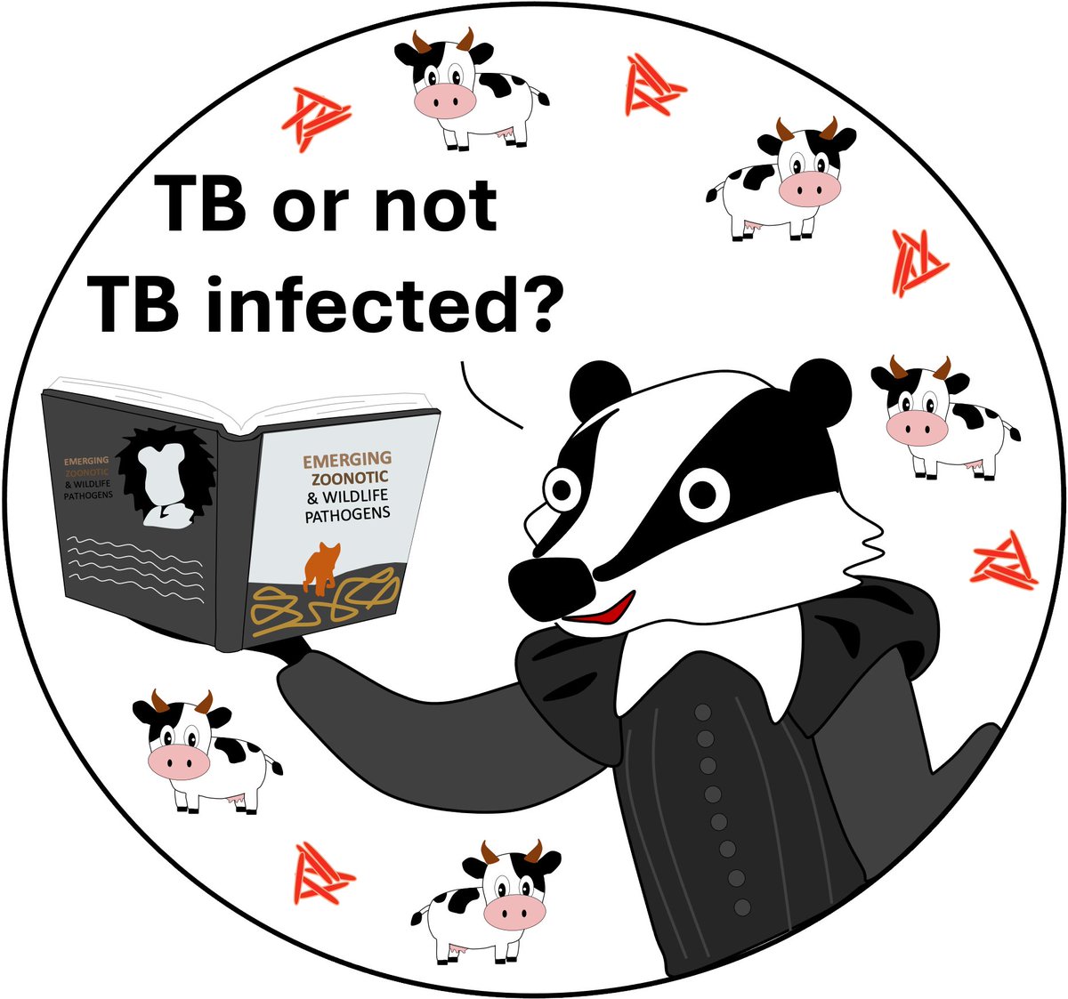 Am I badgering you about buying our new book? Maybe! Read about badgers, TB, and culling in Emerging Zoonotic and Wildlife Pathogens, available here: tinyurl.com/EZWPHard Repost this for a chance to win free stickers. We’ll mail them to one randomly selected reposter