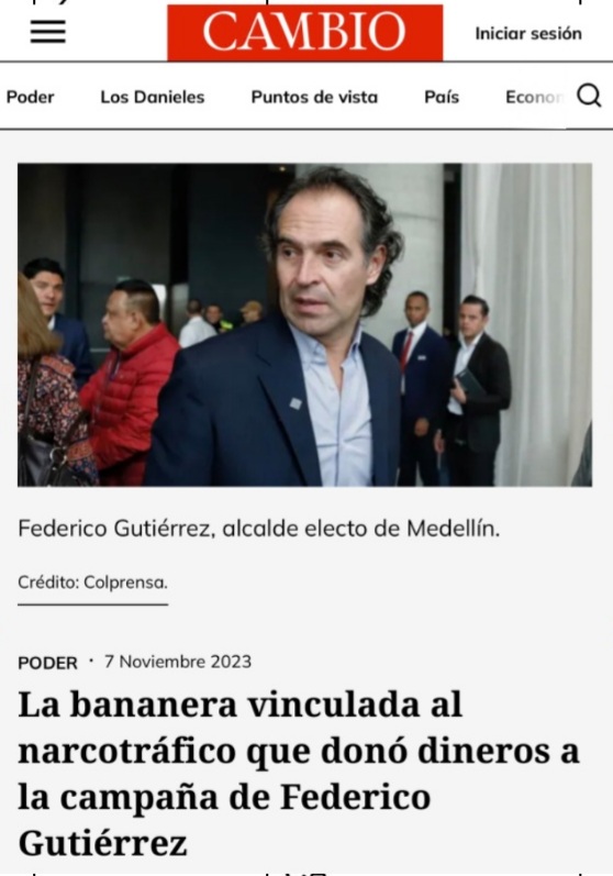 Eclides3's tweet photo. Se les dijo, se les repitió, que con el corrupto gobernador Andrés  Julián Rendon y con Fico en Medellín, Antioquia quedaría en manos de los narcotraficantes y paramilitares. 
Lo dudan? https://t.co/Yqtp9CcAjn