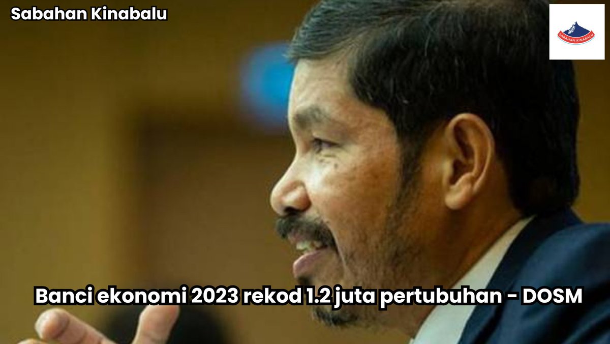 Jabatan Perangkaan Malaysia (DOSM) telah menyenaraikan sejumlah 1.2 juta pertubuhan di negara ini dalam Banci Ekonomi 2023 yang dijalankan dari April hingga September 2023.

#Malaysia #DOSM #BanciEkonomi2023