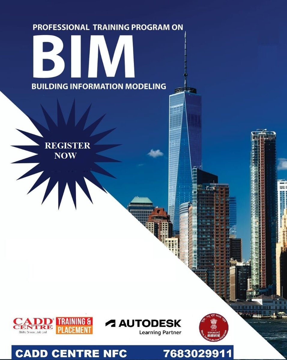 caddnfc's tweet photo. Study BIM Modelling Skills and Tune your skill with BIM. Get Insights on BIM Course. Learn Advanced BIM with Revit Architecture Tools From CADD CENTRE. for course details and a FREE demo.

contact us
https://t.co/TngS7eOdIs
https://t.co/hMnhCRXdqX

#bim #revit #revitarchitecture https://t.co/OkmyQSJ5jp