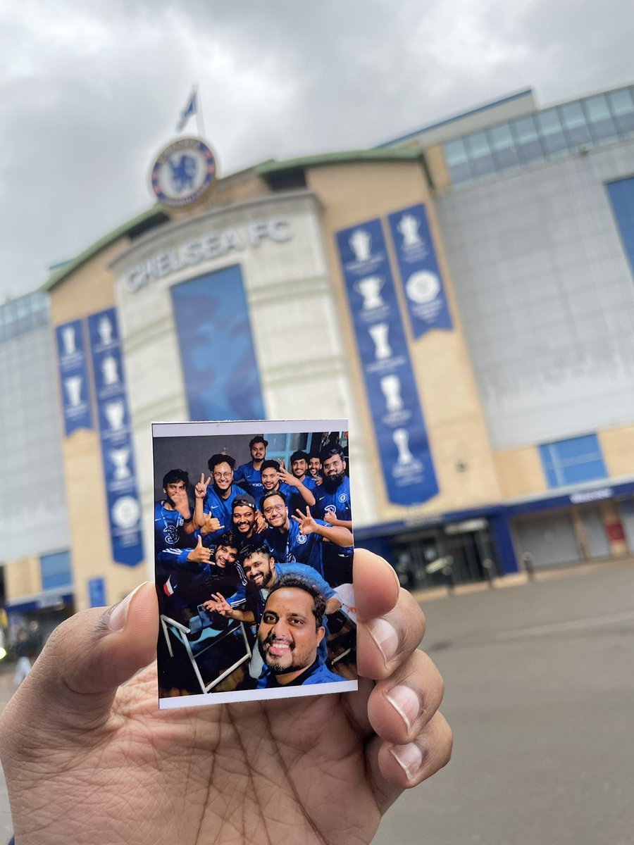 CfcGoldy's tweet photo. First time at Stamford bridge @ChelseaFC 😭💙. Being a Lifelong Chelsea fan this was moment I used to only dream of! Cried real happy tears 🥹. Everyone was going home for holidays, so I went to my home 🏠 Stamford Bridge SW6 🥰💙 #CFC https://t.co/PjLt2Rw4PB