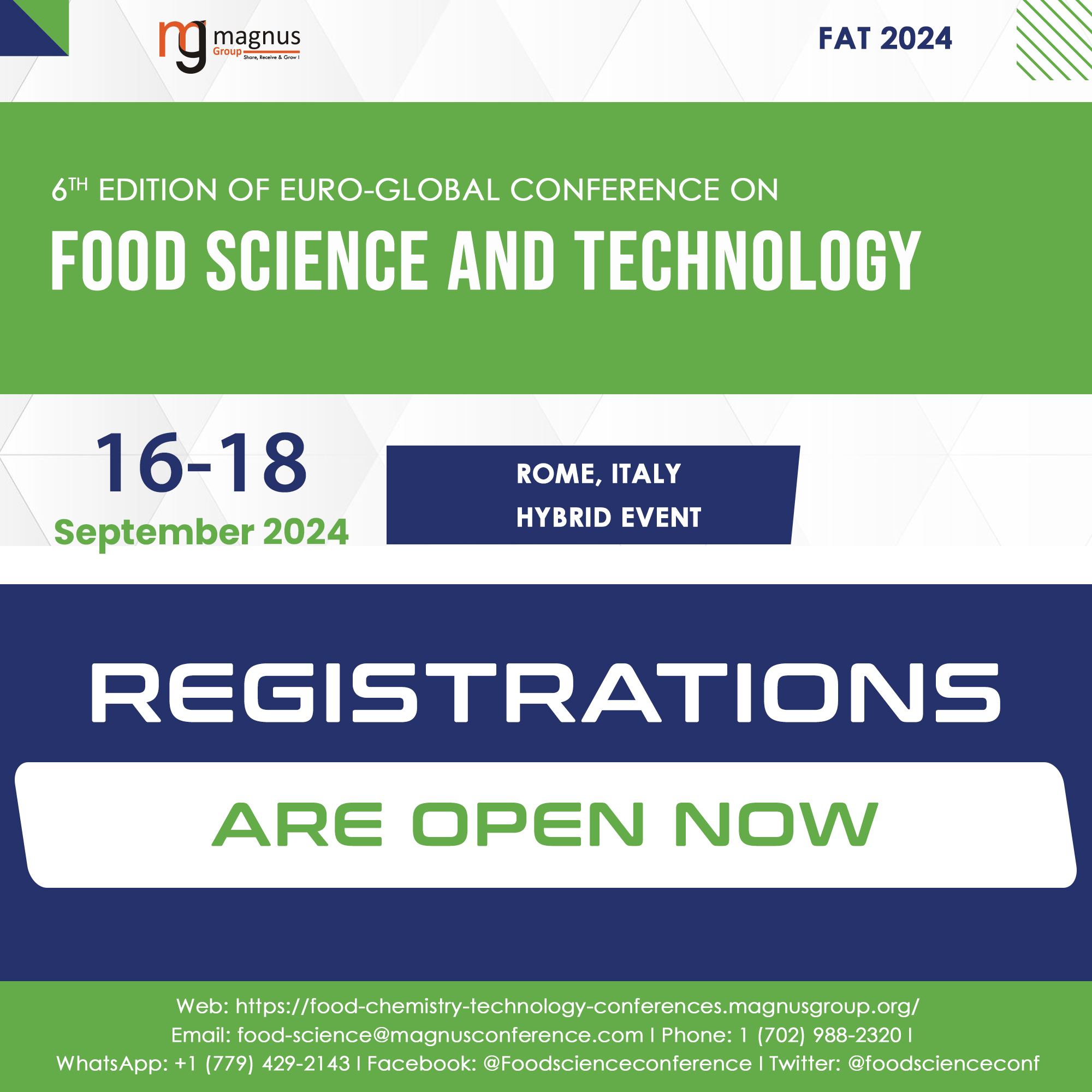 Food Technology Conferences 2024