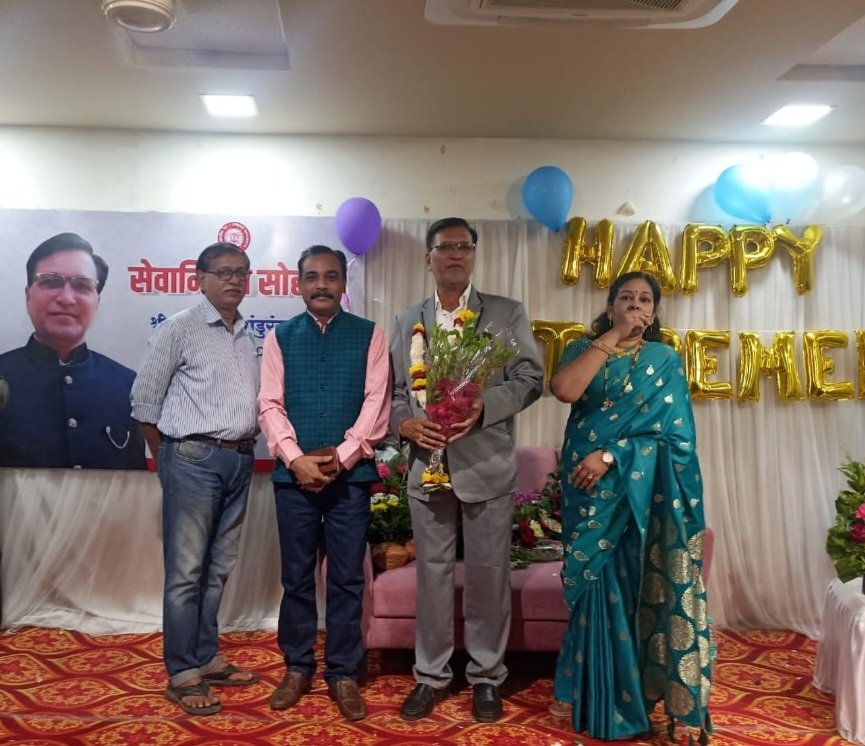 व्ही पी काले साहब CTI/BSL कि सेवा निवृति का कार्यक्रम 🌹🌹