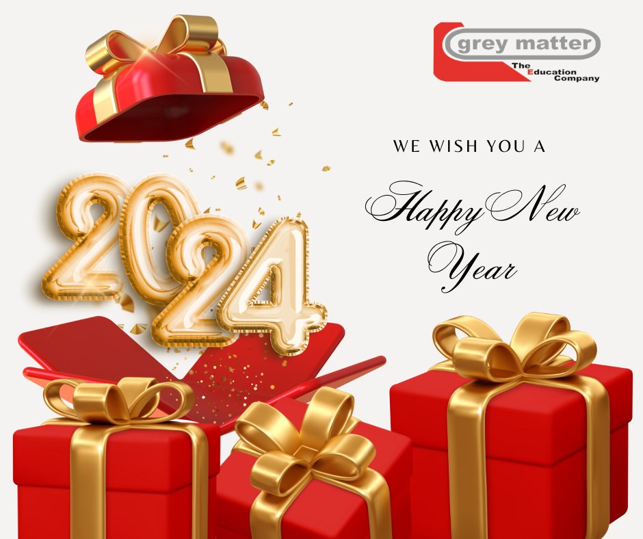 GreyMatterZM's tweet photo. ✨ Wishing you a spectacular New Year filled with joy, success, and endless possibilities! 🌟🎊 May the coming year bring you prosperity and moments of happiness. Cheers to new beginnings! 🥂

#HappyNewYear #Gratitude #Greymatter #bookstore #stationerystore #zambia https://t.co/FV7Wyzl3It