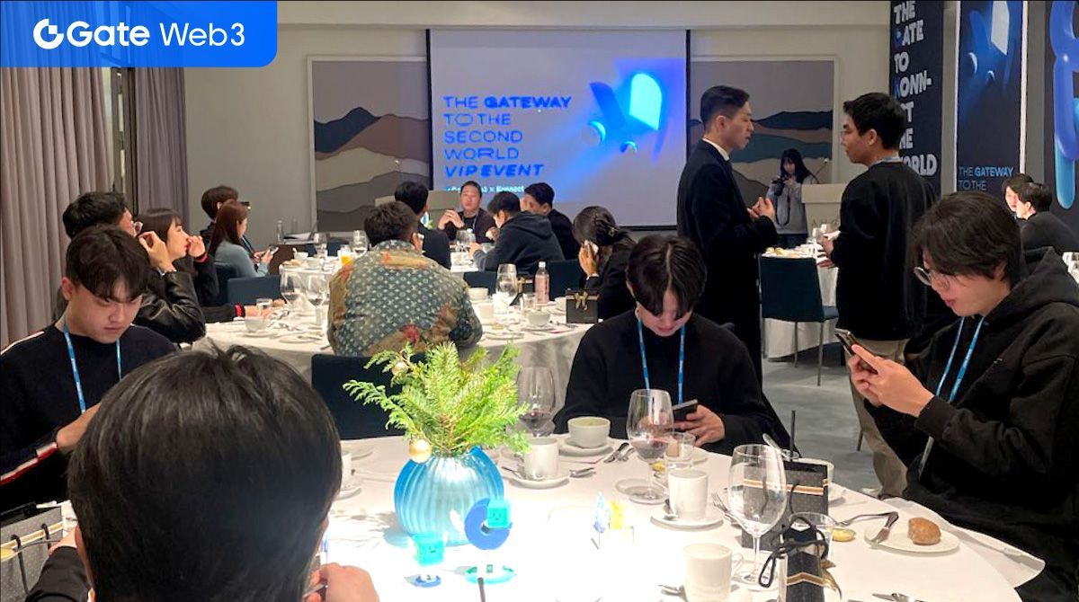 Gate's tweet photo. 🚀 Celebrating the year's end at the exclusive Gate Web3 X KONNECT VIP Event! 🎉

A night of networking, surprises, and strengthening partnerships. 🌐

This event marks a milestone, anticipating more innovations in the future.🌟

👉Details: https://t.co/hMIrzSUdNj

#GateWeb3 https://t.co/qluFAb3eC5