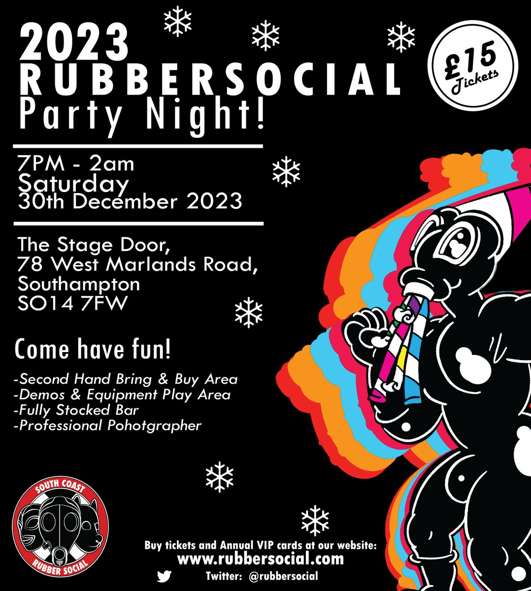 Wow! We have some AMAZING prizes for our party night ! £150 Libidex, £50 Invincible, £25 RubberPigs and £10 HonourLatex Voucher &amp; 20% Discount Code! - Along with vac bed, music, fun and best-dressed competition, all-in-all an amazing evening ahead! Get tickets today :D