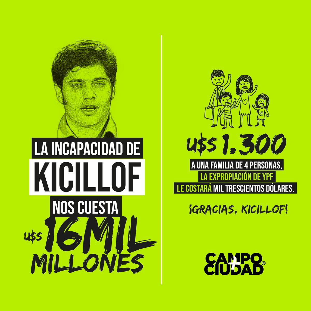 ¿Qué harías si hoy te regalaran 1.300 dólares?

Eso es lo que tendrá que pagar una familia de cuatro personas gracias a la fallida expropiación de YPF del actual gobernador de Bs As. El mismo en lugar de achicar gastos está aumentando impuestos a los bonaerenses

Feliz año nuevo