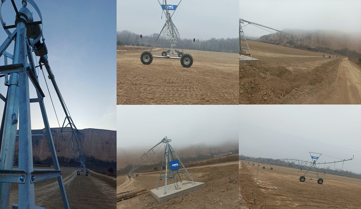 En la localidad de Alcolea de Cinca, en una superficie de más de 17 ha. Hidromatic que está siempre presente para facilitar el cultivo de la tierra de nuestros apreciados clientes, ha finalizado la instalación de un Pivot sectorial de 5 pulgadas de una longitud de 309.