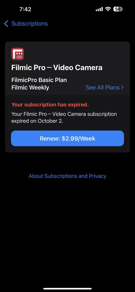 RawktWithSteve's tweet image. Hey @FilmicPro, it's surprising that I canceled my subscription on October 2, reported an issue, and I'm still being charged weekly. It was a great app until these unauthorized charges started happening. 😑