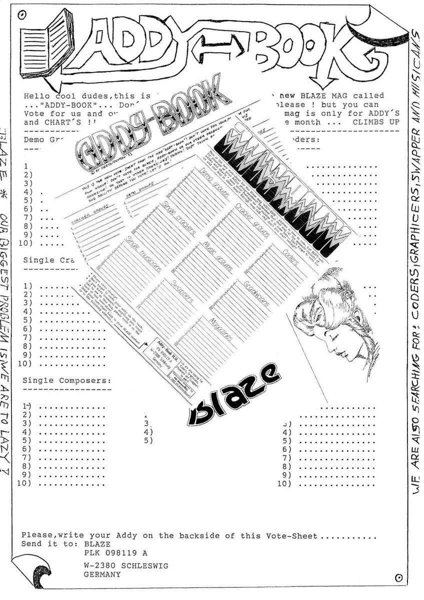 AddyBook64's tweet image. AddyBook was a C64 scene magazine designed to help swappers in the scene make new 
contacts quickly. 
The first issue of AddyBook was published in September 1991 and the last issue in 
February 1994....
#C64 #Commodore #AddyBook #C64Scene

Download:

archive.org/download/addy-…