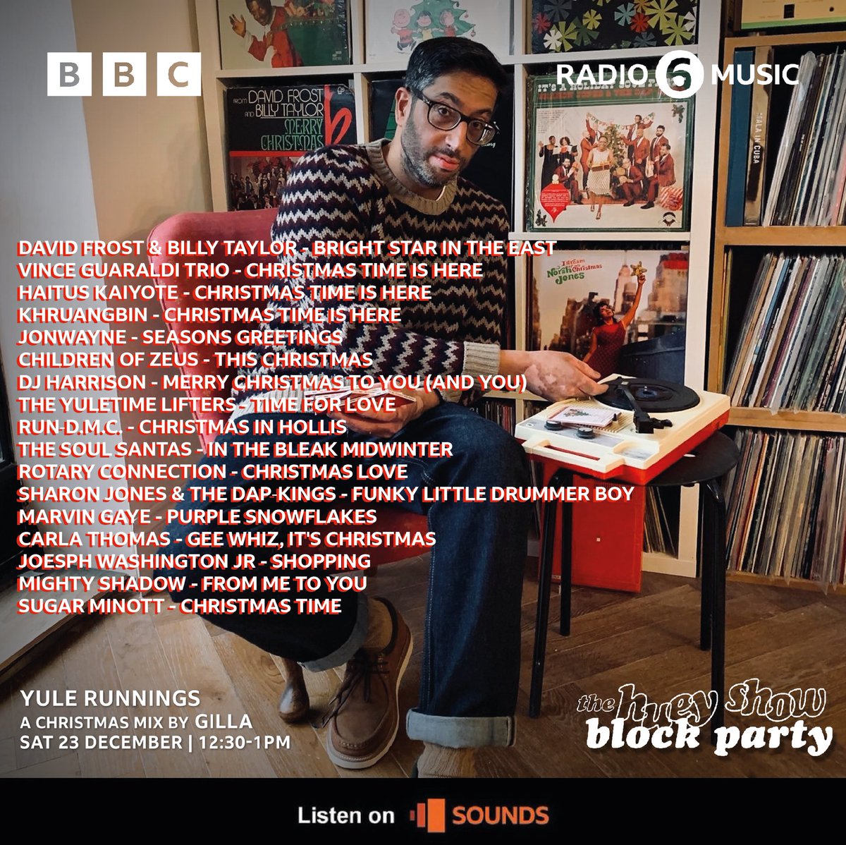 Huey (@officialhuey) on Twitter photo Listen back to the latest show on <a href="/BBCSounds/">BBC Sounds</a> now
bbc.co.uk/sounds/brand/b…
Plus @djgilla Yule Runnings block party
bbc.co.uk/sounds/brand/m…
Produced with love as always by T-Bone Productions @Tom_Whalley
Back Saturday with <a href="/DJAndySmith/">Andy Smith</a> Document 4 and much more Listen back to the latest show on <a href="/BBCSounds/">BBC Sounds</a> now
bbc.co.uk/sounds/brand/b…
Plus @djgilla Yule Runnings block party
bbc.co.uk/sounds/brand/m…
Produced with love as always by T-Bone Productions @Tom_Whalley
Back Saturday with <a href="/DJAndySmith/">Andy Smith</a> Document 4 and much more