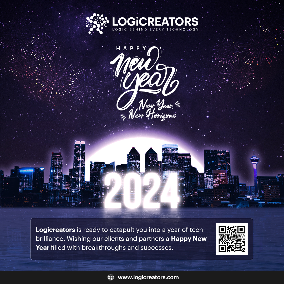 Grateful for another year of incredible partnerships and client support! 🌟 As we welcome 2024, Logicreators, extends heartfelt thanks to our amazing clients. Here's to a New Year filled with technological advancements and shared successes. 

#HappyNewYear #Logicreators