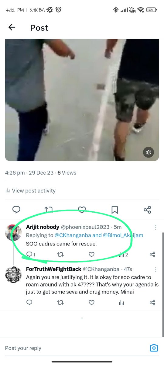 CKhanganba's tweet photo. https://t.co/gizNEo4aX5
It is somewhat understandable when the meitei side with meitei and kuki support kuki. But this Minai opportunist scammer @phoenixpaul2023 is trying really hard to earn some seva and drug money. Look how he is responding when i ask about the ak47 on 3rd may https://t.co/IYUHueP5xn