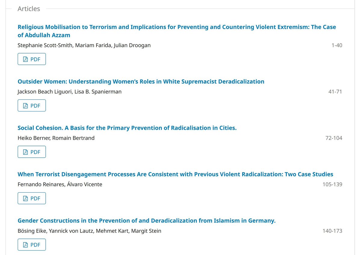 JD_JournalDerad's tweet image. Here is our brand new Winter Issue No.37 Winter 23/24! As always fully #peerreviewed and #openaccess! Spread the word and enjoy your end of the year reading in #PCVE and #deradicalization via journal-derad.com!