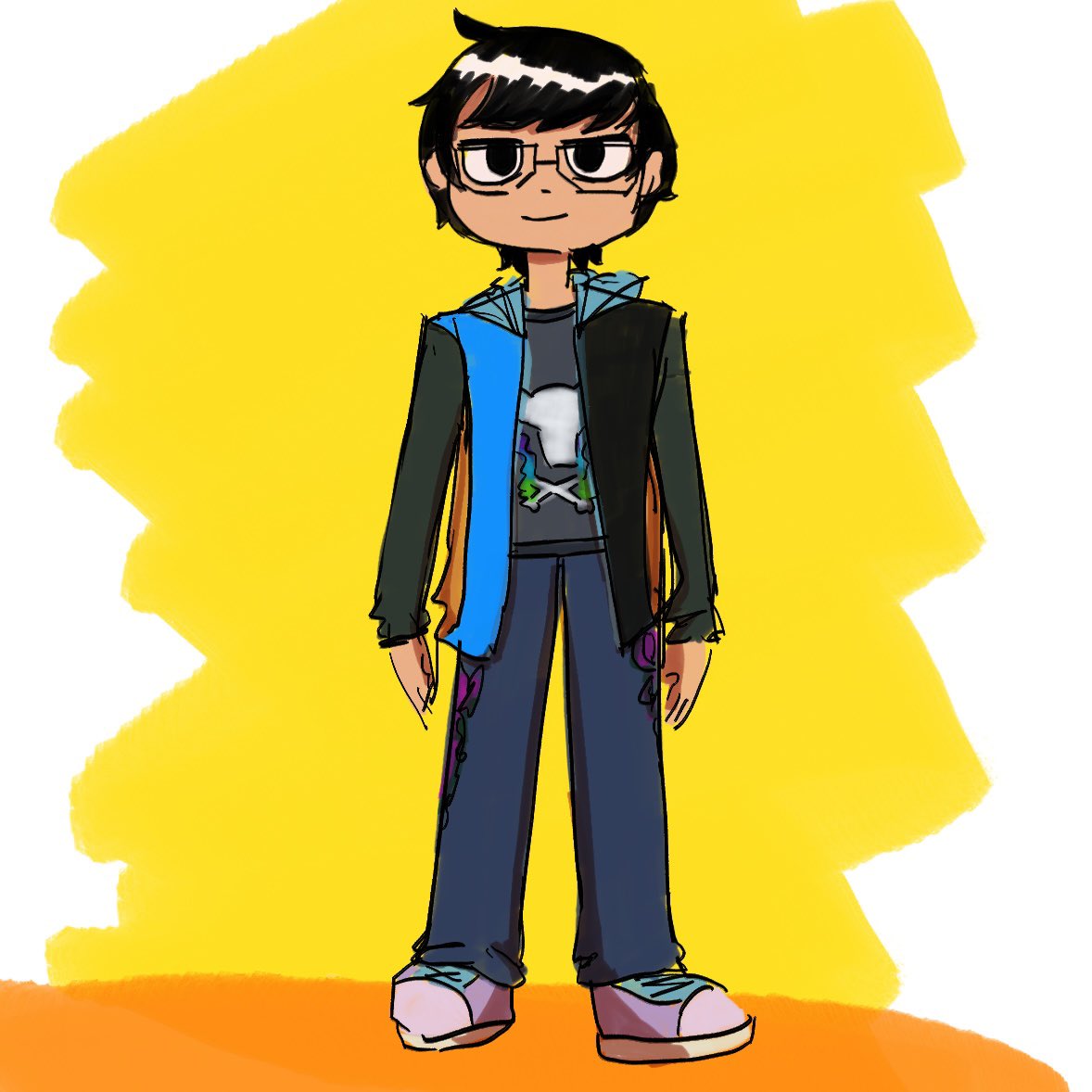 dydydymon's tweet photo. tried making a scott pilgrim-sona or whatever https://t.co/ZW5uZ5qlVk